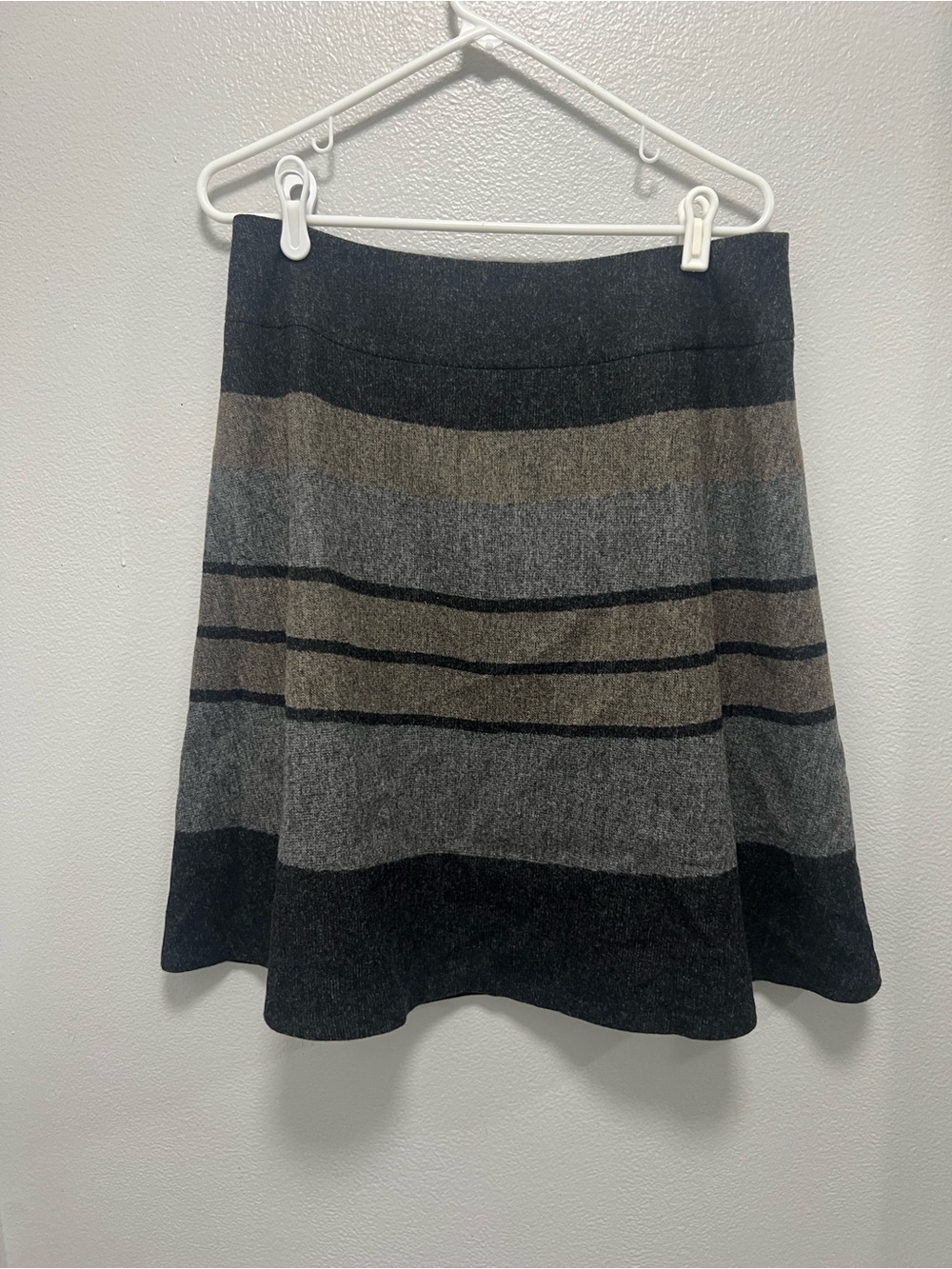 Vintage Pendleton Country Clothes Striped Wool Skirt Size 12 Made in USA